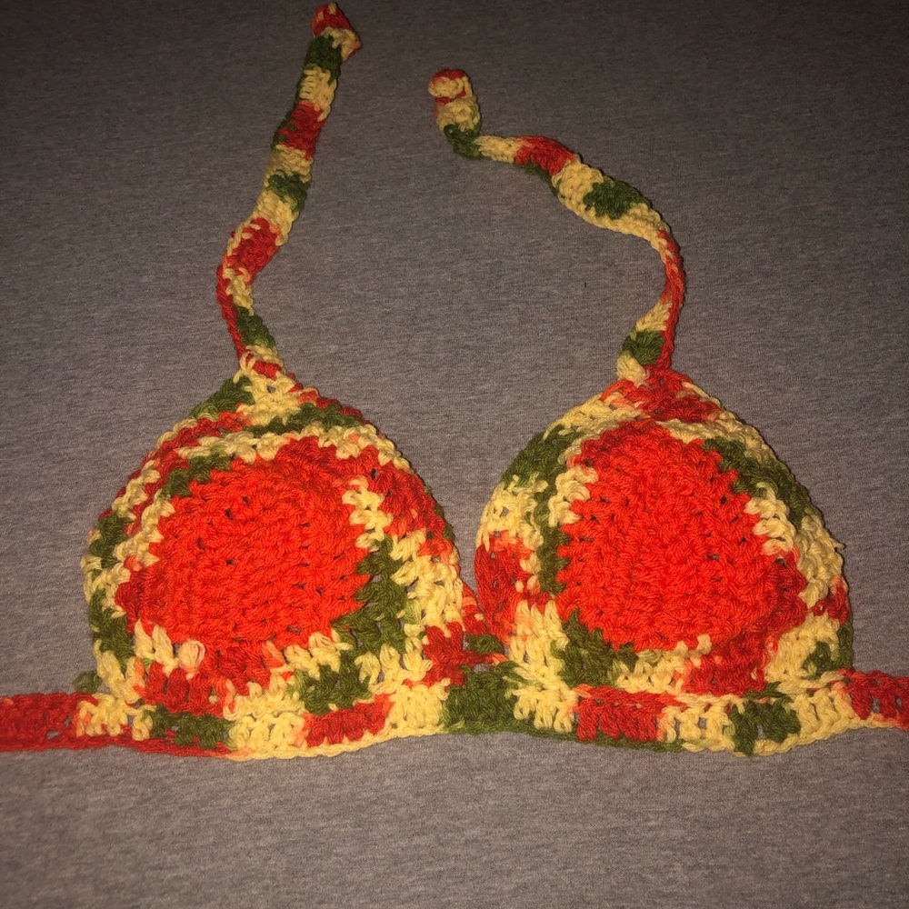 Crochet bike top/bralette